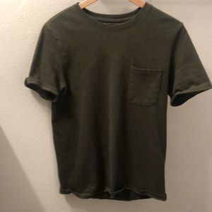 Taylor Stitch “Heavy Bag” Tee in Dark Green